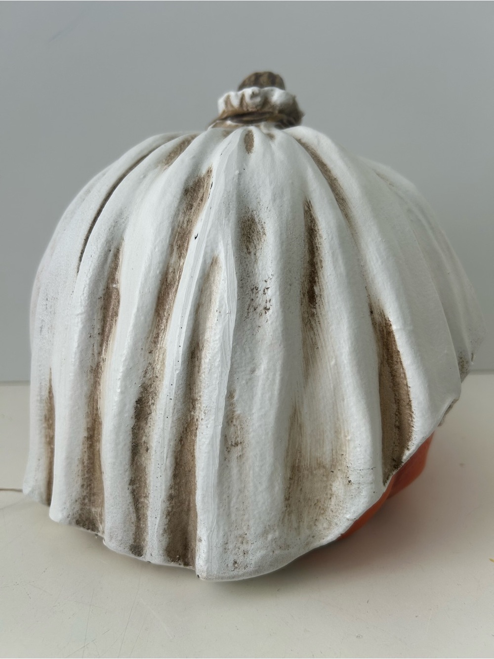 Halloween Pumpkin Jack O’ Lantern Ghost Light Up Decor Toil & Trouble 7.5” NEW - Picture 9 of 16
